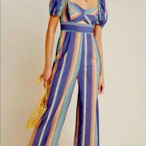 Anthropologie Ali & Jay Striped Lauren Jumpsuit.